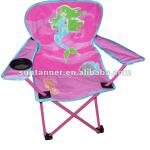 kids foldable camping chair / mermaid printing folding camping chair / kids padded metal folding chairs 20120828-2