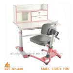 kids furniture adjustable wooden study table designs HY-A09