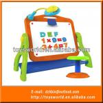 Kids Furniture Study Table and Chairs Projector Lamp Magnetic Drawing &amp; Writing Board Children Furniture DSN1310933