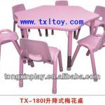 Kids plastic table and chair set TX-180I TX-180I