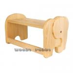 Kids Wood Desk Pine Elephant T0050-DK1