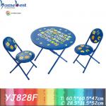 Kindergarten furniture round table and chairs YJ828F