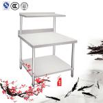 kitchen or lab stainless steel work table with shelf HCL065