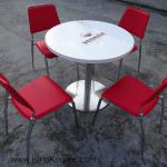 kkr used restaurant table and chair / restaurant chairs for sale Solid Surface Table