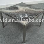 KSDM-007 STAINLESS STEEL FURNITRUE, BAR TABLE, MARBLE.