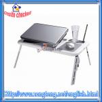 Laptop Fold Table with Cooling Fan Black &amp; White N00093