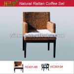 Large supply quality rattan cafe tables and chairs 431-8B