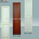 Latest Bedroom PVC Veneer Bureau Closet Wardrobe Door Design BLY