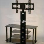 LCD TV Stand 4 tier black glass 0199T_T