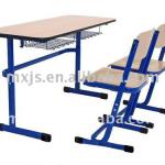 Lead-free painting adjustable school desk and chairs MXS207