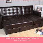 Leather Corner Group Sofa Bed SF-A337