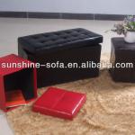 Leather Folding Storage Ottoman OT-01A