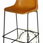 Leather seat bar chair JIC-1155