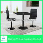 leather swivel metal bar stool HY215-N