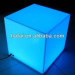 LED cube chair lamp,illuminated led cube chairs,rechargeable led cube light pe400mm