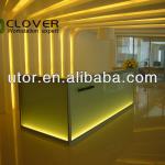 LED lights Modern glass reception desk(HK85-series) HK85-REP3012