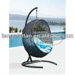 leisure outdoor PE rattan furniture weaving swing hanging chair(Y9068) Y9068