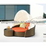 leisure outdoor PE rattan weaving furniture lounge sun bed sofa(TG0051-19) TG0051-19