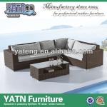 Leisure wicker modern patio sectional sofa set YT742