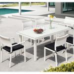 Lena 2014 Outdoor Garden Poly Rattan White Dining Patio Rattan Furniture AR-C296B, 296A, T409B