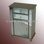 LH-VS0010 Glass chest of drawers and door glass furniture LH-VS0010