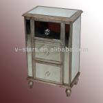 LH-VS0011 3-Drawer chest glass finish home furniture LH-VS0011