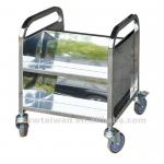 library book truck/stainless steel book cart/rolling book carrier TR-03S