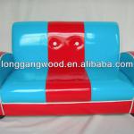 light color PU baby chairs,children red/blue leather sofa LG08-S050