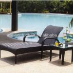 Light rattan sun lounger bed outdoor daybed WJK-D-20 WJK-D-20