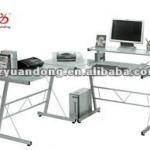 Long Corner Office Glass Design Computer Table YD-1092 YD-1092