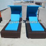 lounge/chaise lounge/sun lounge with canopy CRL-1156-3