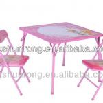 Lovely and pink color children table and chairs for sale SRA1054