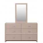 Luna Dresser with Mirror (Cooperated IKEA supplier and factory with 50,000 square meter) 80018