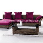 Luxurious and elegant outdoor furniture rattan sofas HB9024