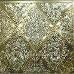 Luxury and beautiful golden or red bronze finish copper screen for hotel or home HL-PF12