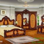 Luxury bedroom furniture VIP room guangzhou hotel king bed /wardrobe/ dresser antique morden hotel furniture set for sale 8806 hotel furniture set