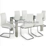 Luxury Glass Dining Set Dining Table Furniture DT072