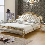 luxury soft bedroom leather bed with crystal JX-9092-D JX-9092-D