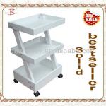 luxury wooden beauty trolley suppliers for sale B-61(white)