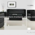 Malaysia Synthetic Leather American Style Flauveno Office Sofa Flauveno Office Sofa