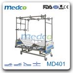 MD401 Four cranks hospital manual contorl orthopedic patient bed MD401