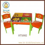 MDF and Pine child Table and chair set HT1002