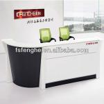 MDF black reception desk design LH-Q003 LH-Q003