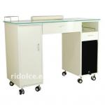 MDF Glass desktop Movable Nail technician tables used nail salon equipment F-2717 F-2717