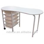 MDF Melamin Nail technician tables used nail salon equipment F-JS005 F-JS005