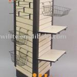 MDF slatwall display stand W-035