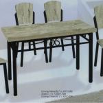 MDF wooden dining table and chair set XYT-121