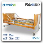 MED-H502 Five functions electric medical bed with wheels MED-H502