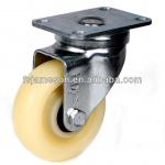 medium duty double brake swivel castors casters wheels high strength plastic j2-nylon