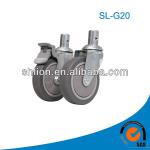 Medium Duty Gray Rubber Hospital Bed Caster Wheel SL-G20